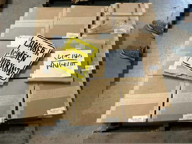 (29 cases - 435 pcs. ) enamel signs DANGER WOMEN WORKING….