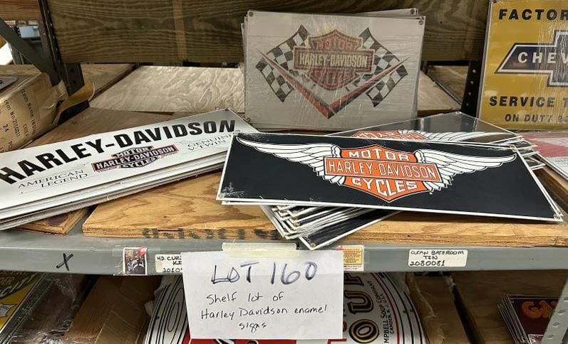 HARLEY DAVIDSON approx. (55) enamel signs. (1 of 1)
