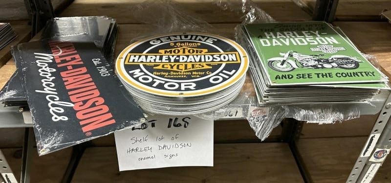 HARLEY DAVIDSON - ( Approx. 60 enamel signs ) (1 of 3)