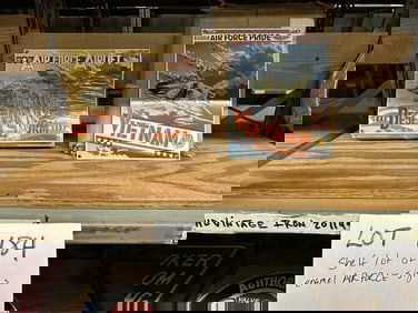 Approx. (25) pcs. Enamel signs - AIR FORCE, DESERT STORM, AIR FORCE AIRLIFT, VIETNAM AIRFORCE