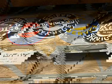 Approx. (50) enamel signs - to include BUICK & CHEVROLET…..