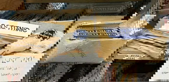 100's of enamel door signs….includes GENTLEMAN, ENTRANCE, S.S.TITANIC, DO NOT DISTURB…..