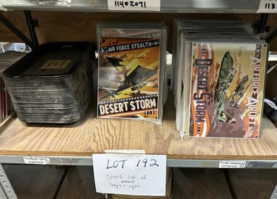 Over (100) enamel signs to include- DANGER MEN COOKING TRAYS, AIR FORCE……