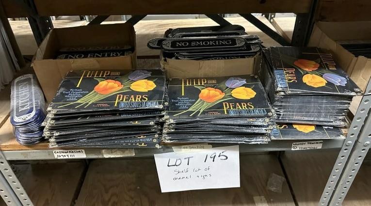 Approx (200) enamel signs incl. TULIP BRAND & DOOR SIGNS..as pictured… (1 of 5)