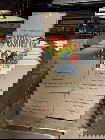 (17) cases LIONEL TRAINS tin embossed signs, (42) in a case, they measure 10.5"x 15", total signs