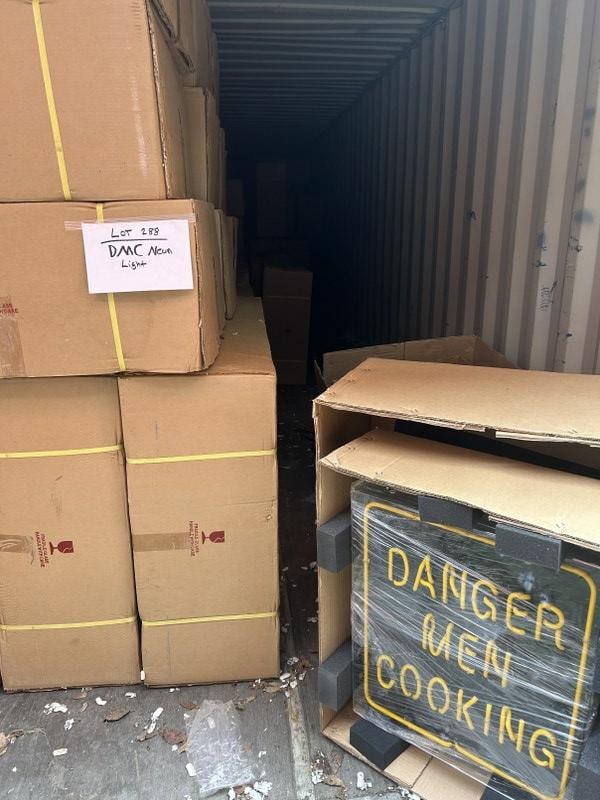 (63) boxes of DANGER MEN COOKING neon lights, (1 of 3)