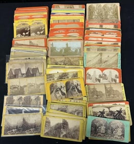 158 flat mount American stereoviews.
