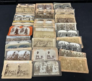 109 stereoviews of African Americans, many duplicates.