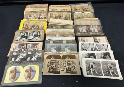 126 stereoviews of women, risque.