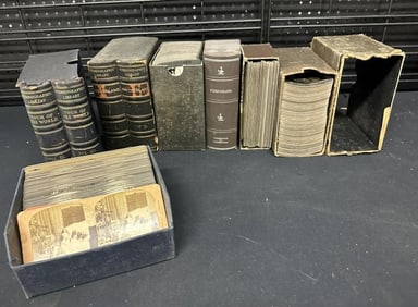Boxed set lot, including: 1)Switzerland by Keystone-91 of 100 views in box; 2) 61 misc. views in