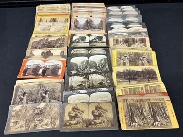 158 stereoviews of California, Arizona and Colorado.
