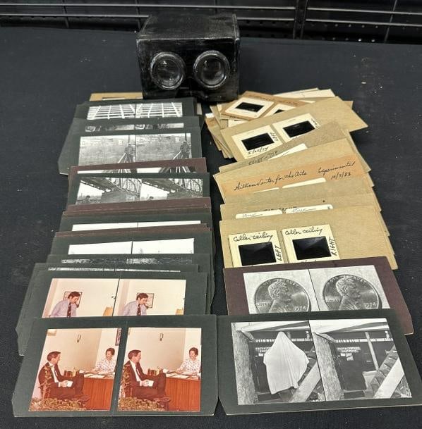 50 homemade stereos consisting of 30 regular views and 20 slide stereoviews. With fine homemade (1 of 1)