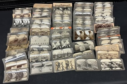 324 mixed stereoviews, US, occupational, world, animals, etc.