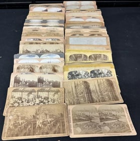 125 mixed foreign stereoviews.