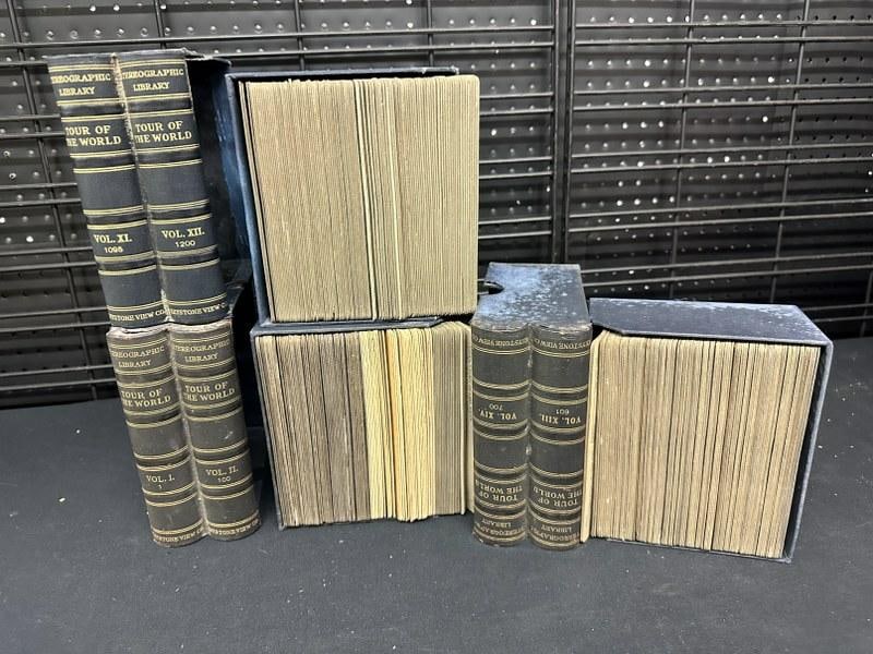 300 stereoviews in 3 Tour of the World boxes. (1 of 1)