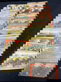 105 US flat mount stereoviews.