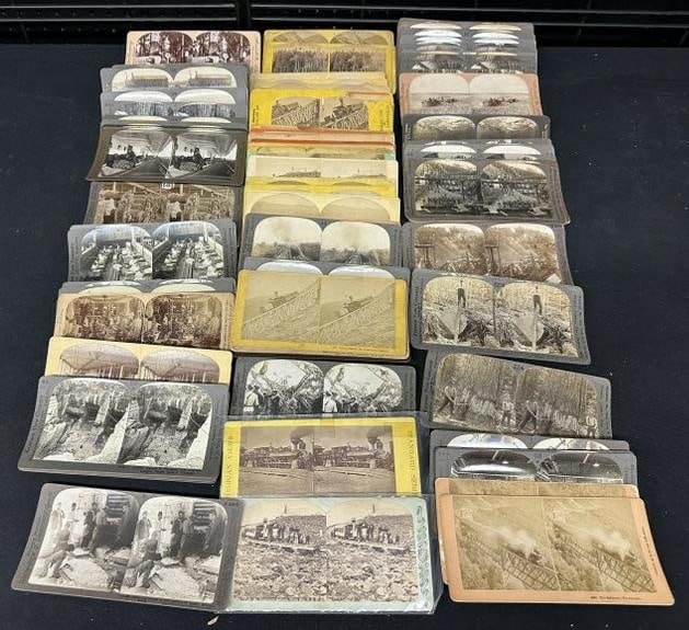 122 stereoviews, including 68 occupationals and 44 air and rail transportation views.: 122 stereoviews, including 68 occupationals and 44 air and rail transportation views.