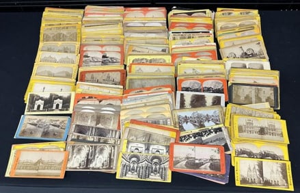 446 flat mount stereoviews: Italy, France, Belgium, Germany, Switzerland.