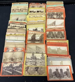 143 stereoviews of California, Colorado, Minnesota, Illinois, Gerogia and Vermont.