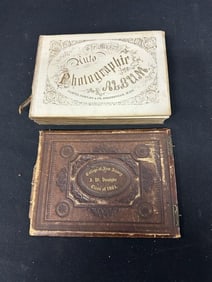 CDV Album- College of New Jersey, Class of 1864, belonging to J.W. Vandyke. Contains 94 CDVs