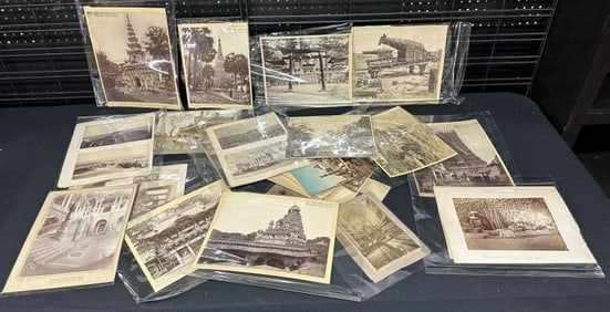 30+ mostly large albumen images of Japan, Greece, India, Turkey, Indonesia, Burma, Gibralter,