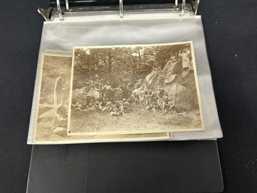 Archive of photographs in album from New York Photographer, Emile Brunel,some signed.