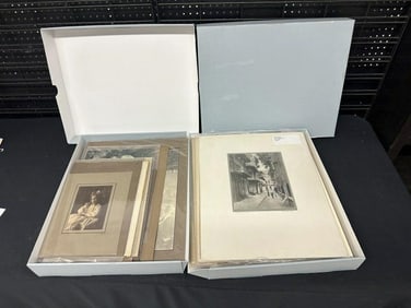 (2) boxes of Pictorial & Camera Club photographs, nearly all vintage, pre 1940's. Most photographs