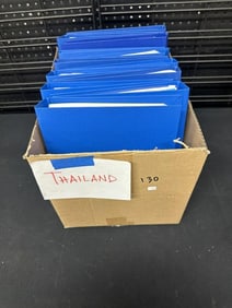 THAILAND box of stamp albums, just as we found them….good lot for dealer to sort out…