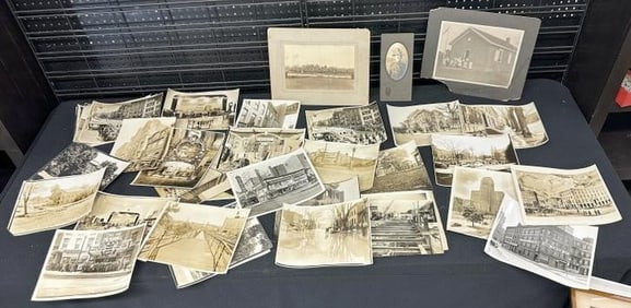 Lot of early black and white photographs of Albany, N.Y. area, and some misc. others, good street