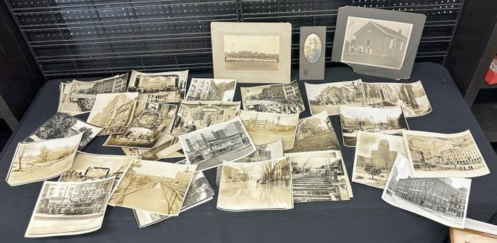 Lot of early black and white photographs of Albany, N.Y. area, and some misc. others, good street (1 of 14)