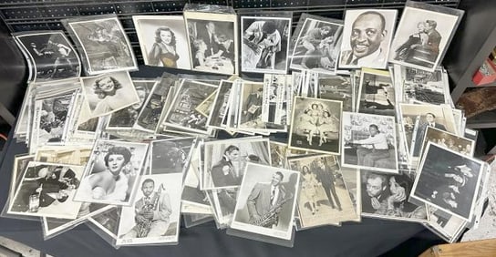 Hundreds of celebrity Press Photographs, many stars, Musicians, Actors & Actresses…..some signed,