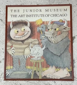 MAURICE SENDAK signed poster for THE JUNIOR MUSEUM, THE ART INSTITUTE OF CHICAGO, 1984. A full color