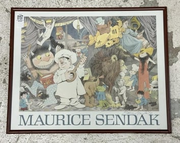 MAURICE SENDAK signed poster In Celebration of Maurice Sendak, New York: Harper Collins, 1990. A