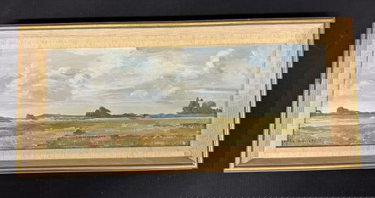 Emile Walters (1893-1977) impressionist o/b landscape, signed lower left, in fine estate condition.