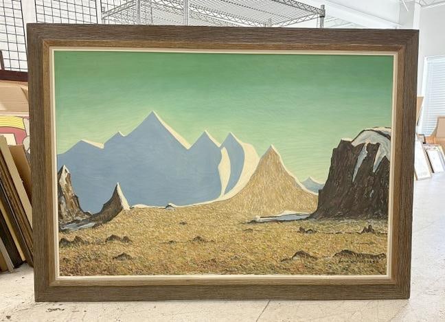 Emile Walters (1893 - 1977) large o/c probably Manitoba / Canada, signed lower right, in nice period (1 of 4)