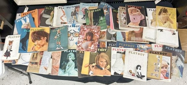 Estate lot (71) PLAYBOY MAGAZINES from 1964. 1965, 1966, 1967, 1968, 1969, and ( 1 or 2 from 1970-71