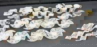Lot of porcelain PLAYING CARDS related wares, good lot for dealer to sort out, in overall nice