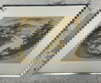 Lucile E. Lundquist Blanch (1895 - 1981) Limited Edition print titled ( DOLLAR BAY LAKE GEORGE ), 20