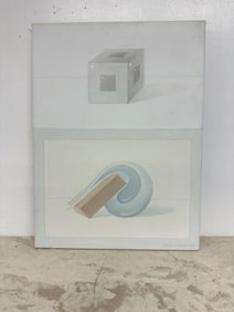 Anton van Dalen (1938-2024) study of geometric shapes, o/c, signed lower right, dated 1978, in fine