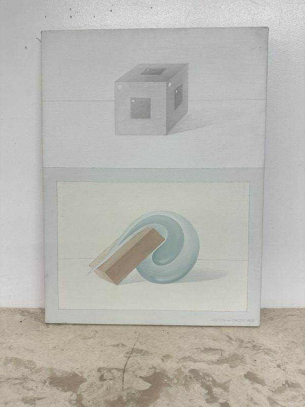 Anton van Dalen (1938-2024) study of geometric shapes, o/c, signed lower right, dated 1978, in fine (1 of 3)