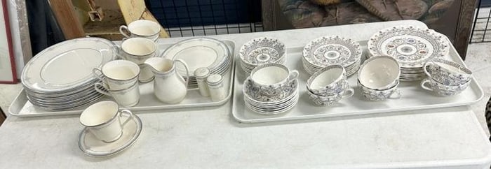 (2) partial sets of china in very nice estate condition, includes (37) pieces of SPODE & (25)