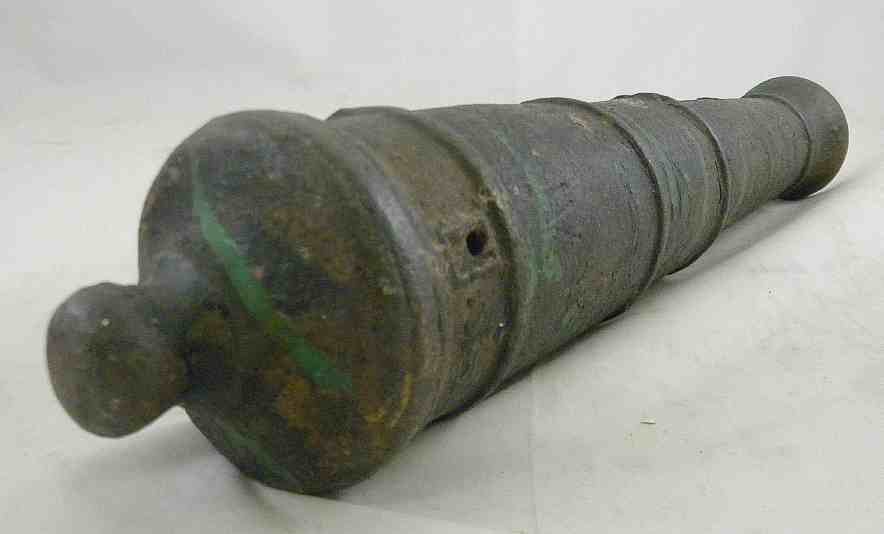 EARLY CAST IRON 19" SIGNAL CANNON: EARLY CAST IRON 19" SIGNAL CANNON, from the collection of nautical journals we are selling.