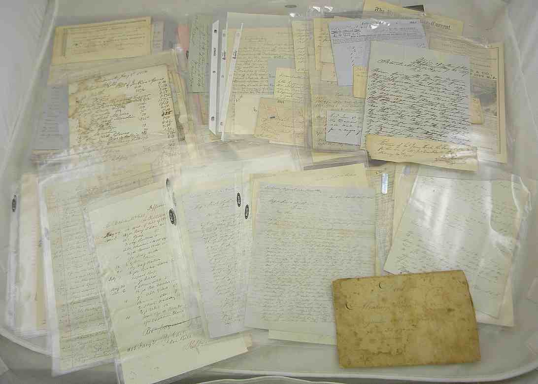 Big Lot Early MANUSCRIPTS * BILLHEADS * & Related: Big Lot Early MANUSCRIPTS * BILLHEADS * & Related , from the Pennsylvania estate collection. A lot of 19th century with some earlier 20th century material, this was in his house, and most in sleeves,