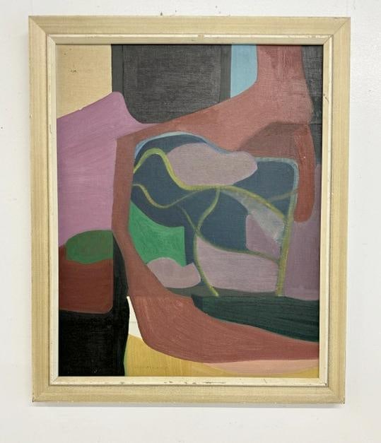 Cathryn B. Arcomano (American, 1923-2012) o/b Mid Century abstract. Signed lower let center, (1 of 5)