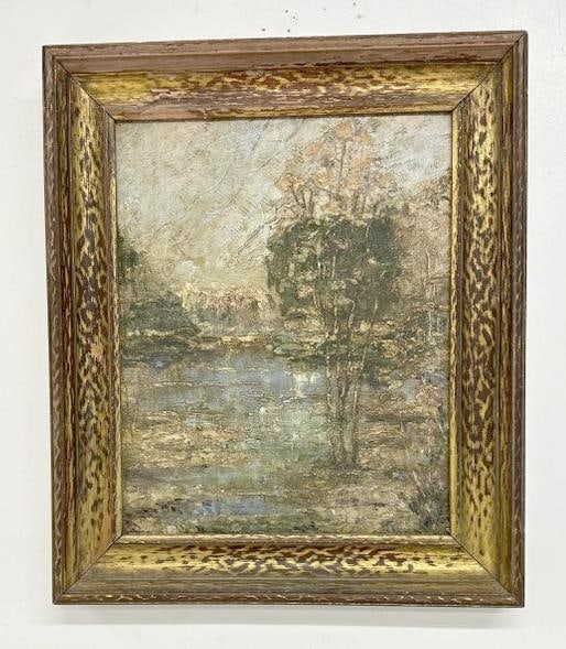 Impressionist o/b landscape signed BAUM, dated 1936, in need of cleaning, signed lower left corner. (1 of 4)