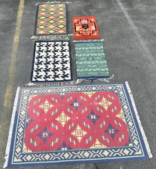 (5) scatter rugs, handmade, from nice clean Woodstock estate. (1 of 5)