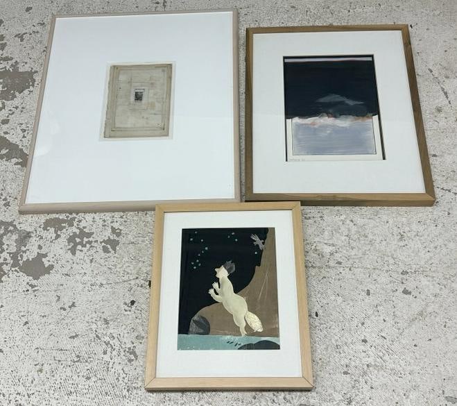 (3) framed contemporary pieces, bought from Woodstock Artist's Association shows, includes Elin (1 of 8)