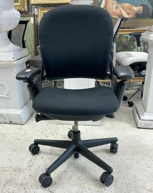 STEELCASE LEAP CHAIR, black fabric, functionally sound, pivot arms…...All the high end Designer (1 of 3)