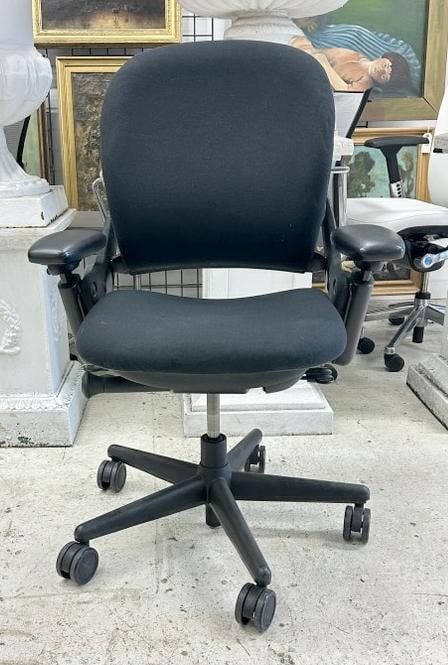 STEELCASE LEAP CHAIR, black fabric, functionally sound, pivot arms…...All the high end Designer (1 of 3)