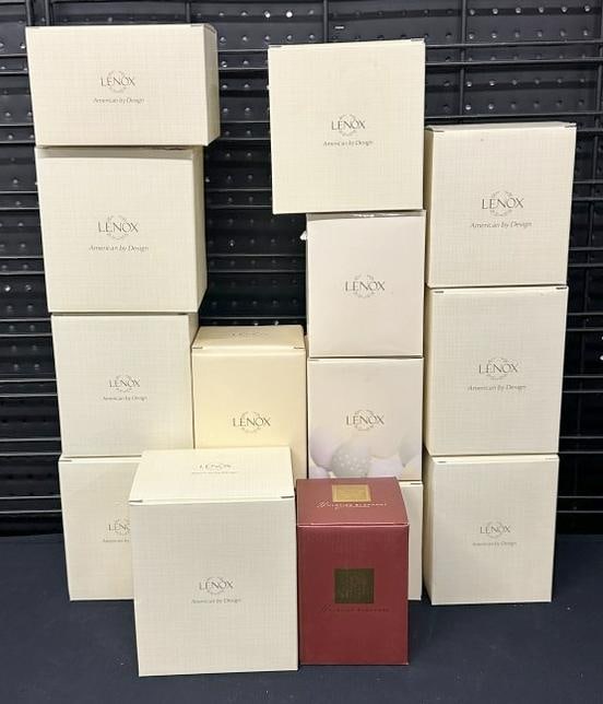 (15) LENOX porcelain figures, still in boxes, as pictured. From local estate, looks like never taken (1 of 3)